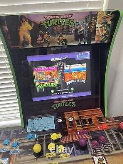 Arcade1Up Teenage Mutant Ninja Turtles Arcade Cabinet Machine with Riser EUC
