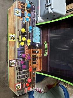 Arcade1Up Teenage Mutant Ninja Turtles Arcade Cabinet Machine with Riser TMNT