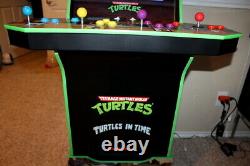 Arcade1Up Teenage Mutant Ninja Turtles Arcade Cabinet Machine with Riser + extra