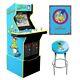Arcade1up The Simpsons Arcade With Stool, Riser, & Tin Wall Sign