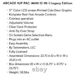 Arcade1up Pac-man Legacy Edition 12-in-1 Arcade Machine PAC-A-01208