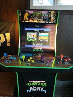 Arcade1up Teenage Mutant Ninja Turtles TMNT Arcade Machine withRiser New Cowabunga