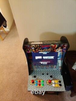 Arcade1up X-Men vs. Street Fighter Sanwa Buttons & Joysticks, Stool, Marquees