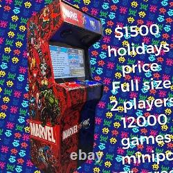 Arcade Machine Full Size 2 Players Mini Pc 27 Screen Marvel Graphics