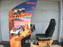 Arcade Machine Full Size Sit Down Driving Game Midway Off Road Challenge