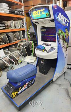 Arctic Thunder Snowmobile Racing Arcade Sit Down Driving Video Arcade 25 LCD