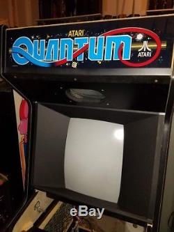 Atari Quantum Arcade Machine with rebuilt burn free 6100 vector monitor rare