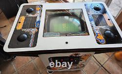 Atari Xs and Os Football 4 Player Video Arcade Game Machine WORKING COLORIZED