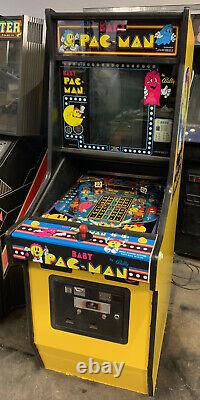 BABY PAC-MAN ARCADE MACHINE by MIDWAY 1982 (Excellent Condition) RARE