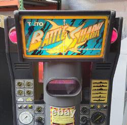 BATTLE SHARK Navy Submarine Arcade Machine Stand Up Classic Video Game