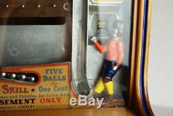 Baker Novelty Kicker Catcher Machine Game Works Complete And Original Penny Cent