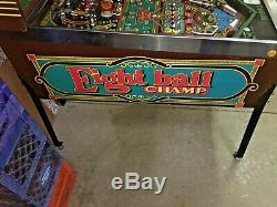 Bally Eight Ball Champ Arcade Pinball Machine Plays Great Super Fun Game