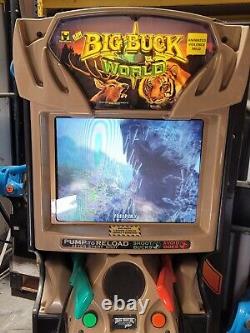 Big Buck Pro + Hunter World Coin Commercial Arcade Game Shooting Machine rebuilt