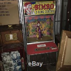 Bimbo 3 Ring Circus Clown arcade Machine