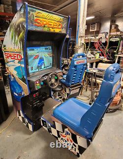 CALIFORNIA SPEED Car Racing Arcade Driving Video Game Machine WORKS GREAT