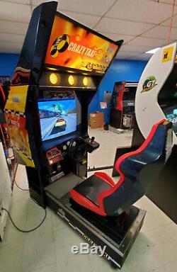 CRAZY TAXI Arcade Sit Down Driving Arcade Video Game Machine! WORKS GREAT