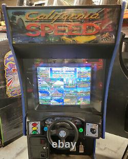 Califirnia Speed Arcade Sit Down Driving Racing Video Game Machine Cruisin