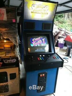 Capcom Big Blue Arcade Cabinet Machine Super Street Fighter 2 Turbo CPS2