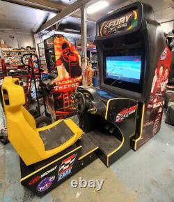 Cart Fury Arcade Driving Racing Video Game Machine WORKS GREAT 32 LCD NASCAR