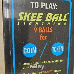 Classic Skee-Ball Lightning Roller Arcade Game Machine Alley 10' Game