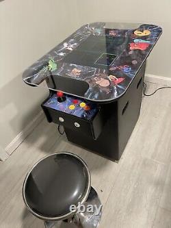 Cocktail Arcade Game 60 Classic Games Adult SIze Two Stools INCLUDED