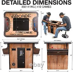 Creative Arcades Full Size Commercial Grade Cocktail Arcade Machine 2 Player