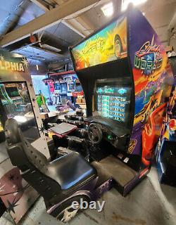 Cruisn' World Arcade Sit Down Driving Racing Video Game Machine WORKS! Cruisin
