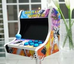 Custom Bartop/Tabletop Arcade Cabinet Machine LED Over 10,000 Classic Games NEW