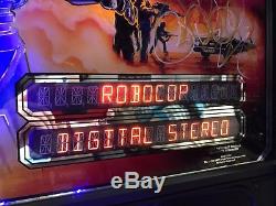 Data East ROBOCOP Pinball Machine 1988 Signed by Peter Weller! Video Proof
