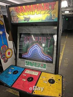 Dedicated original Atari Rampart Arcade Machine