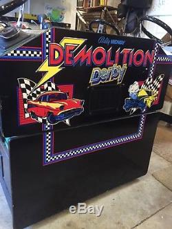 Demolition Derby Arcade Machine 4 Four Player Original Excellent Condition