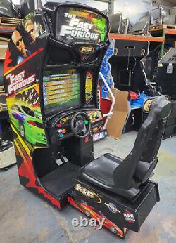 Fast & Furious Sit Down Arcade Driving Video Game Machine 25 LCD Paul Walker F3