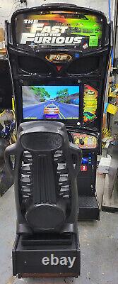 Fast & Furious Sit Down Arcade Driving Video Game Machine 25 LCD Paul Walker F4