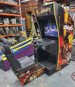 Fast and Furious DRIFT Deluxe Sit Down Arcade Driving Video Game Machine 32 LCD