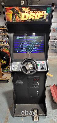 Fast and Furious DRIFT Stand Up Arcade Driving Racing Video Game Machine 25 LCD