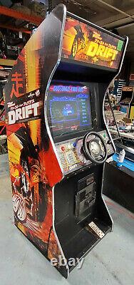 Fast and Furious DRIFT Stand Up Arcade Driving Racing Video Game Machine WORKING
