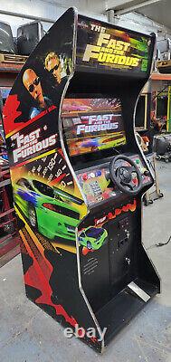 Fast and Furious Stand Up Arcade Driving Video Game Machine 27 LCD WORKING