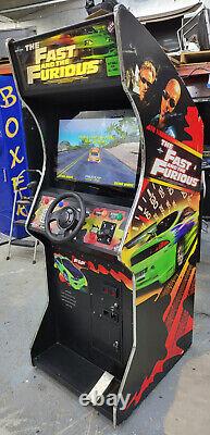 Fast and Furious Stand Up Arcade Driving Video Game Machine 27 LCD WORKING