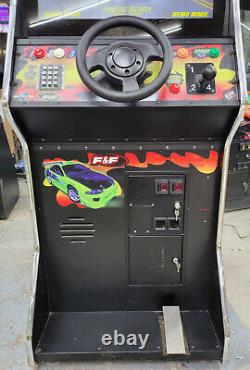 Fast and Furious Stand Up Arcade Driving Video Game Machine 27 LCD WORKING