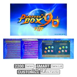 Full Size 2-Players Arcade Cabinet Machine Console Pandora's Box 9D 2200 Games