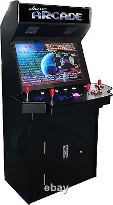 Full Size Commercial Grade Upright Standup Arcade Machine 4 Player 4600 Classic