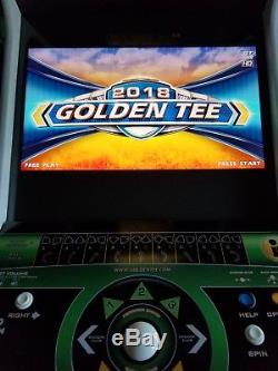 Golden Tee 2018 arcade machine with 3 games