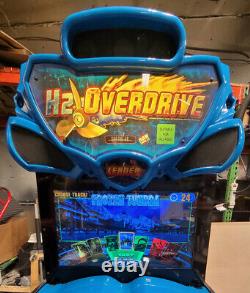 H2O Overdrive Boat Racing Arcade Driving Video Game Machine WORKS GREAT! 32 LCD