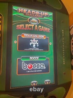 Heads up Texas Holdem Poker Machine/Arcade by Pokertek with 4 Screen Display