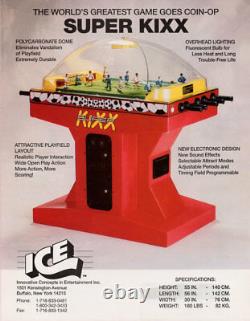 ICE SUPER KIXX Arcade Dome Soccer Machine (Excellent Condition) RARE