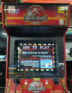 JURASSIC PARK 3 Shooting Arcade Video Game Machine! Shoot the Dinosaurs