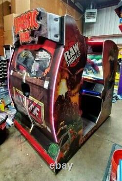Jurassic Park 2P Shooting Dinosaur Arcade Machine Game Raw Thrills E Z Shipping
