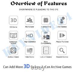 Latest Pandora's Box 3D 8000 Games Separable Arcade Console Machine Double stick