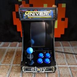 MINIVERT Mini Vertical Tabletop / Bartop Arcade Machine LEDs, Wifi, 7k Games