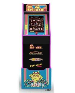 MS PACMAN ARCADE MACHINE with Riser Retro Arcade Cabinet Nostalgia New 4 Games